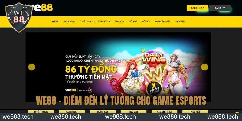 We88 - điểm đến lý tưởng cho game Esports